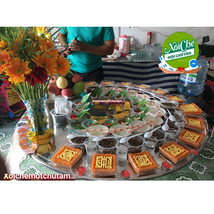 Mâm cúng thôi nôi bé trai